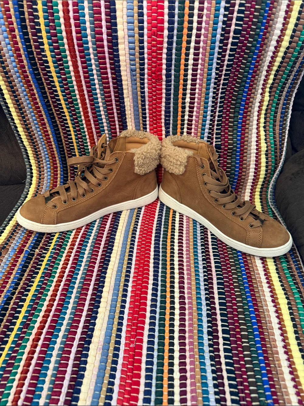 UGG olive high top sneaker